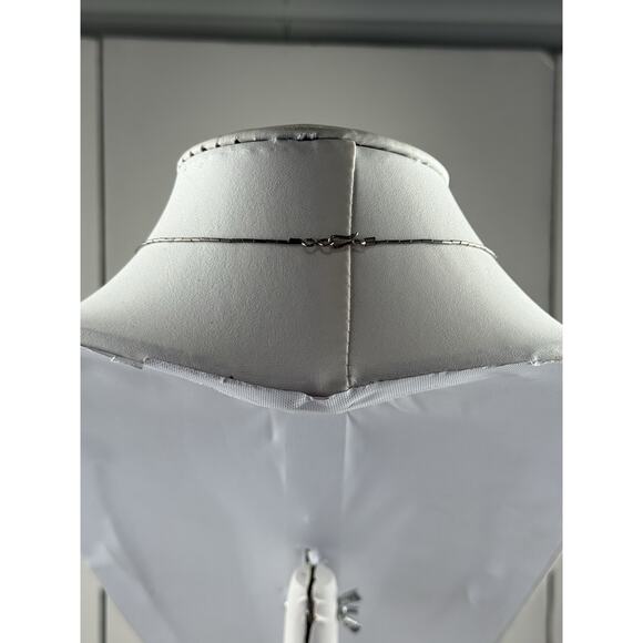 Vintage Liquid Silver Basic Clasp Sterling Silver Necklace Moon & Star Pendant - Picture 10 of 11